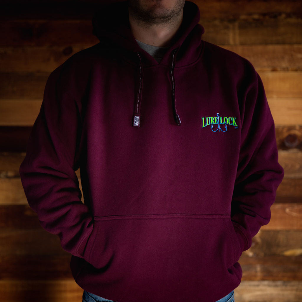 Lure Lock Hoodie- Maroon