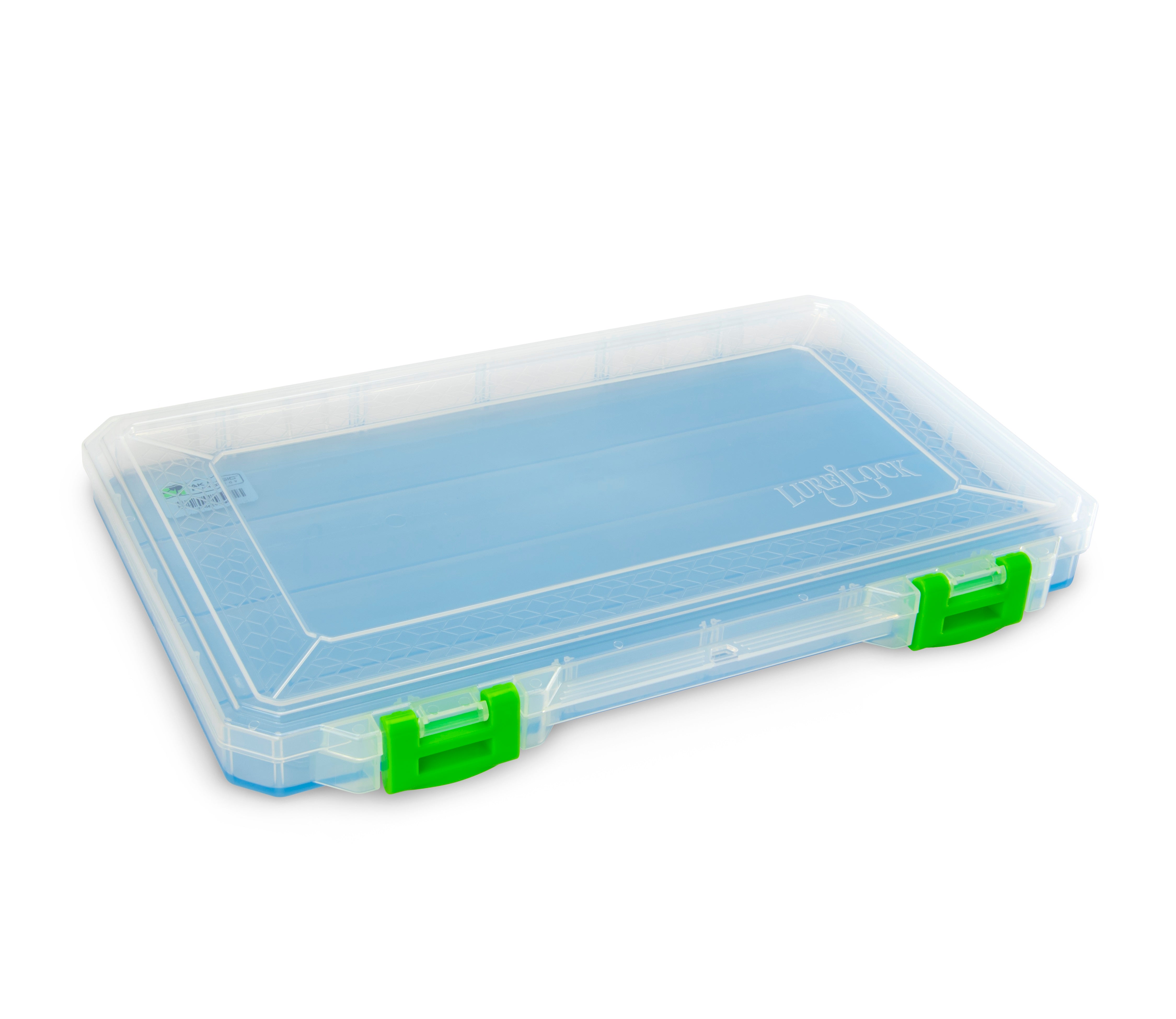 clear locking tackle box Ultra Thin Lure Lock Fishing Tackle Box with TakLogic Technology