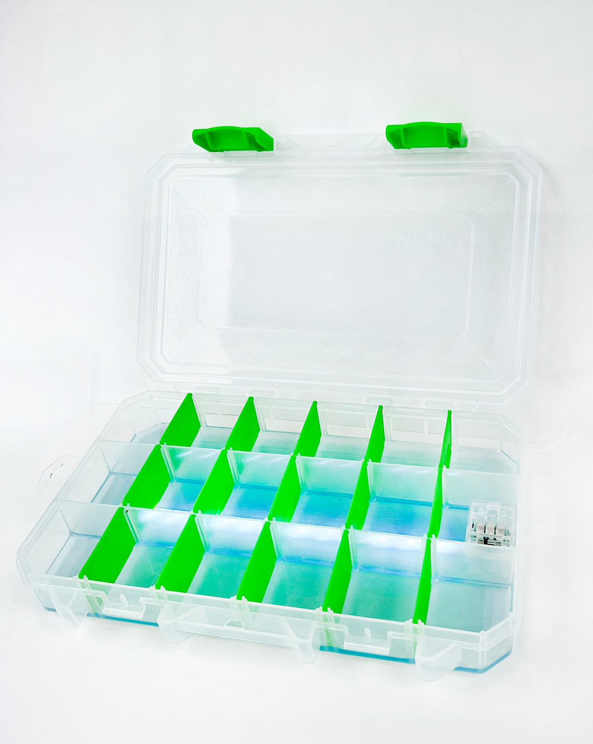 “Light It Up” LED Lure Lock Fishing Tackle Box Perfect Night Fishing